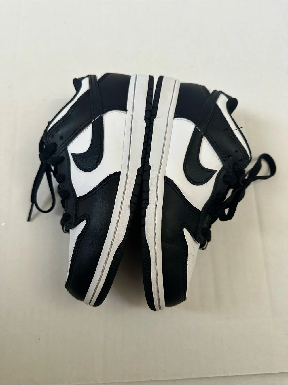 Nike dunk panda retro black white size 2